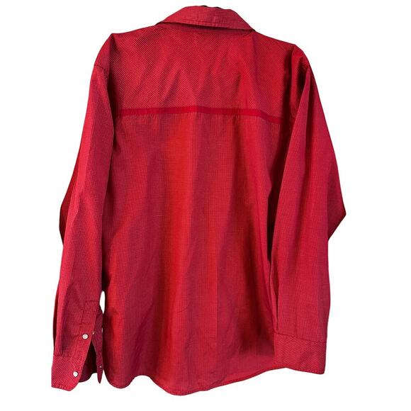 Rare VTG Polo Ralph Lauren Men’s Pearl Snap Long Sleeve Shirt Red Checkered - Picture 4 of 5